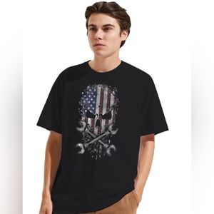 American flag skull t-shirt